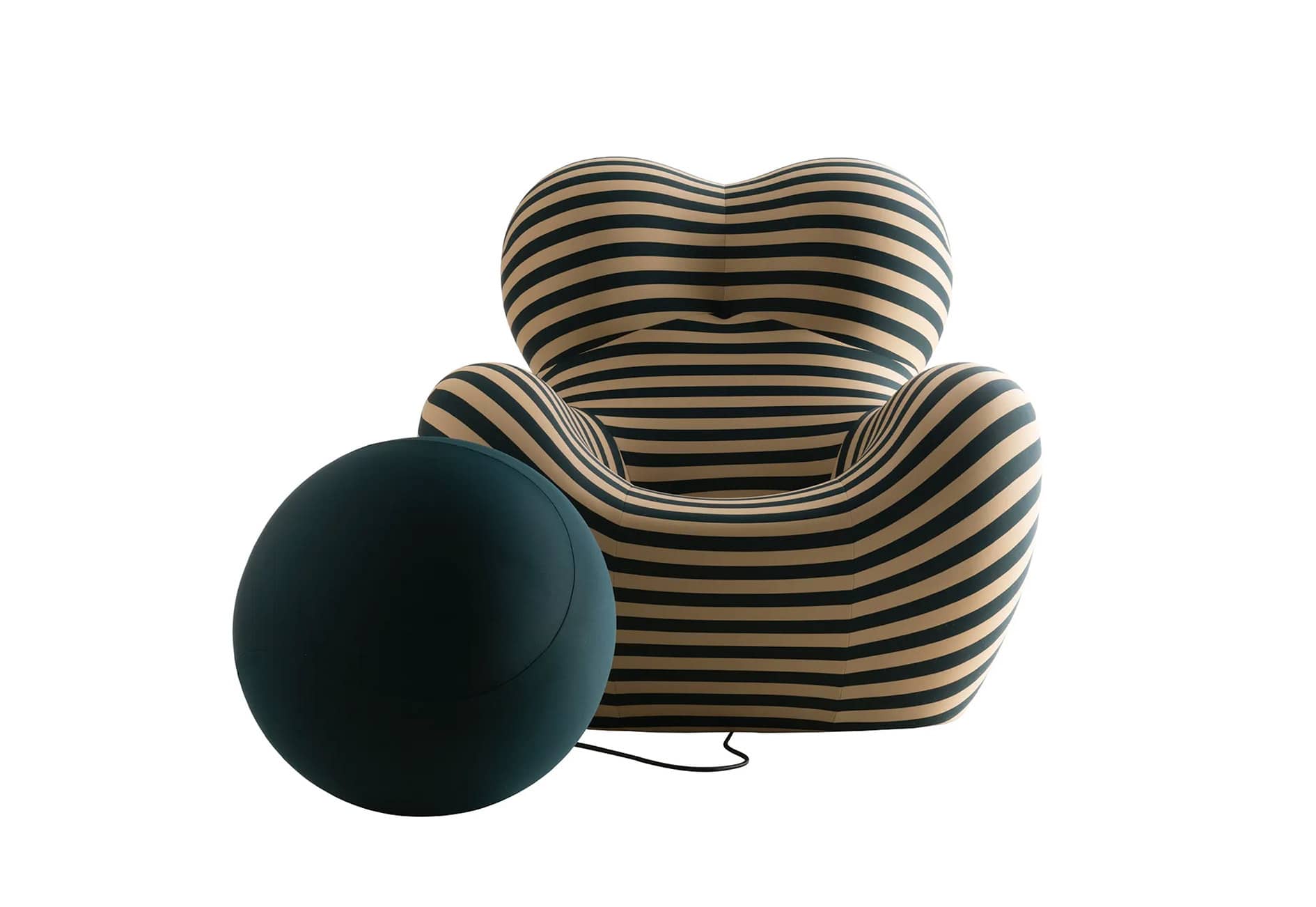 QS ARMCHAIR 50UP5 6 STRIPED